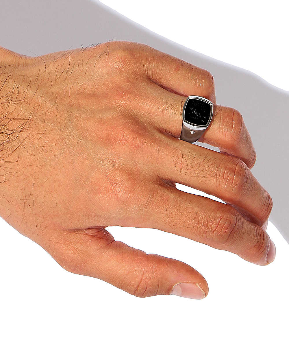 Cushion Black Onyx Ring M（クッションブラックオニキスリング M