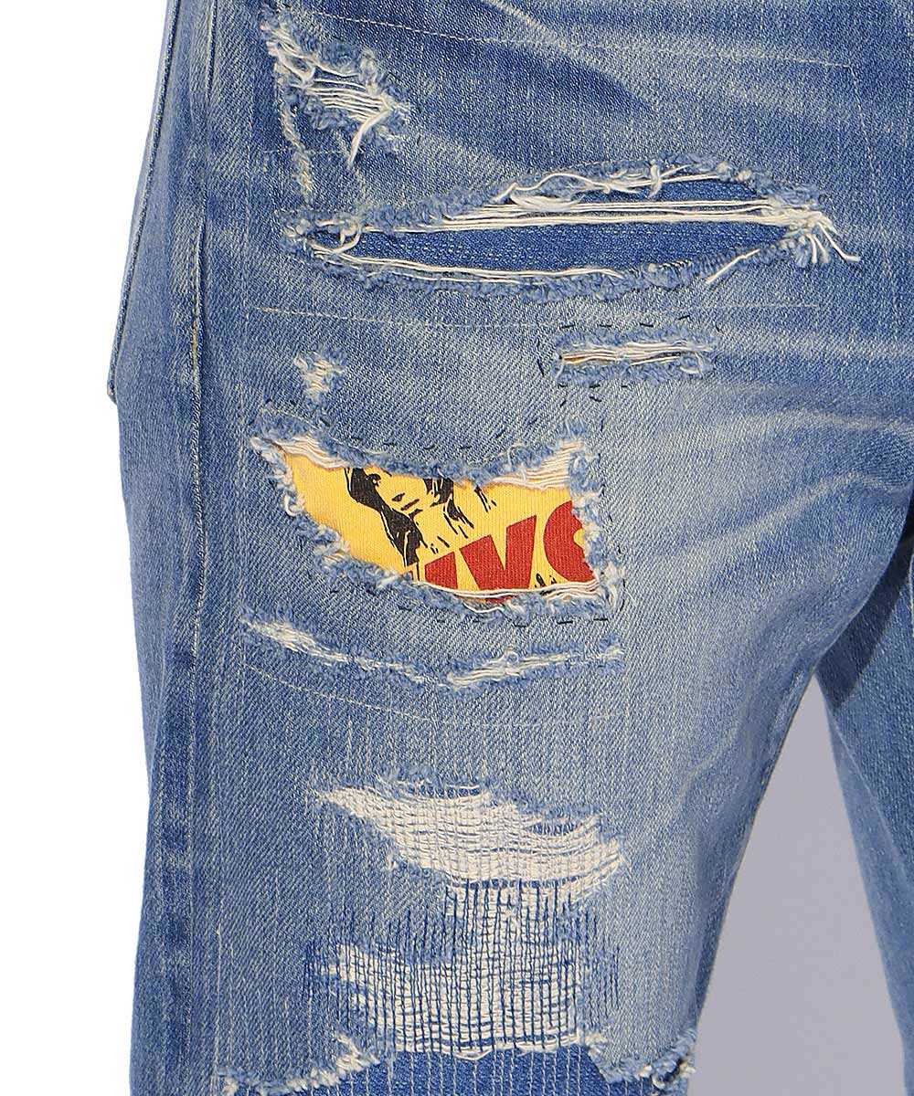 別注 限定商品 ダメージデニムパンツ Hysteric Glamour ヒステリックグラマー 雑誌safariの公式オンラインショップ Safari Lounge