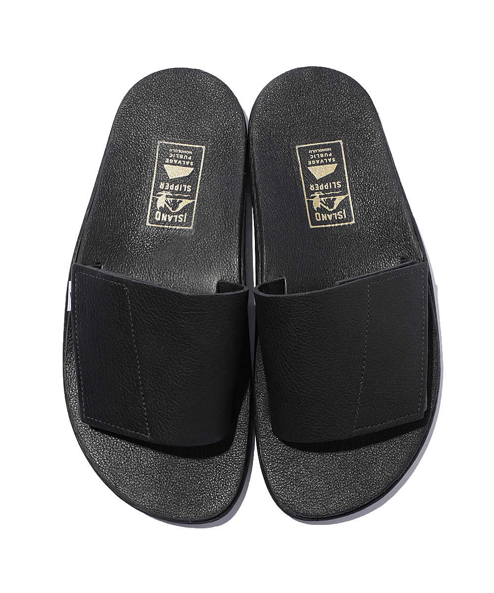 アプリ限定 別注 限定商品 アイランドスリッパ サルベージ パブリック レザーサンダル Island Slipper アイランドスリッパ 雑誌safariの公式オンラインショップ Safari Lounge