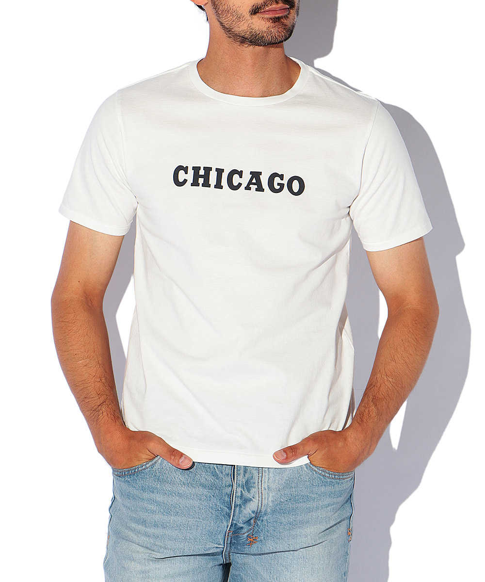 “シカゴ マップ”プリントクルーネックTシャツ