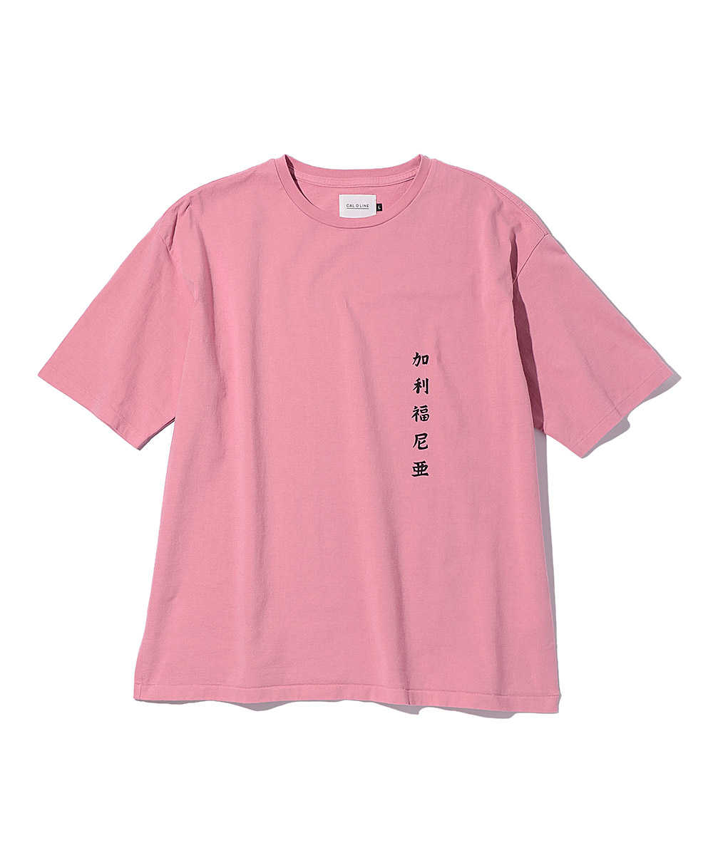 “カリフォルニア ウェーブ”プリントクルーネックTシャツ