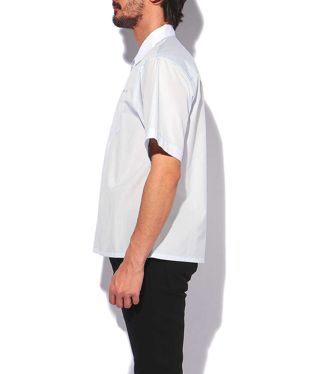 Marni マルニ　20SS 刺繍 半袖 オープン カラー シャツ ホワイト