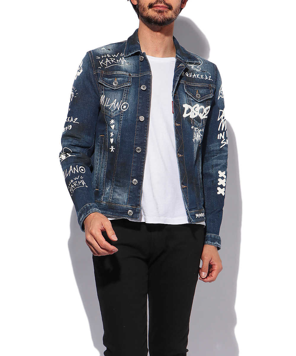 ネイビー】 DSQUARED2 - DSQUARED2 ジャケット ネイビー サイズ46の