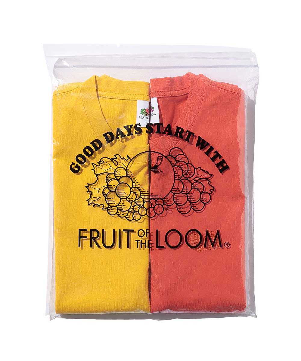 限定 Fruit of the Loom / フルーツオブザルームコラボノースリーブ2枚パックTシャツ