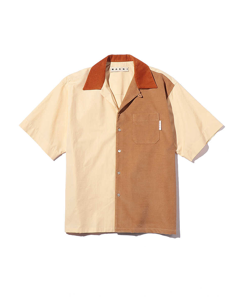 15400円新作 激安 買取 京都 marni 21ss オープンカラーシャツ