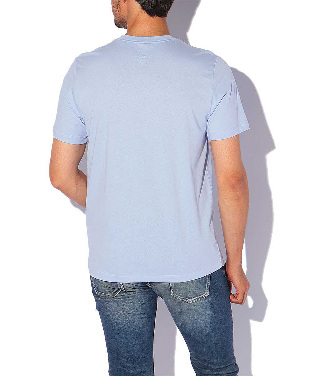 ワンポイントロゴ刺繍クルーネックTシャツ