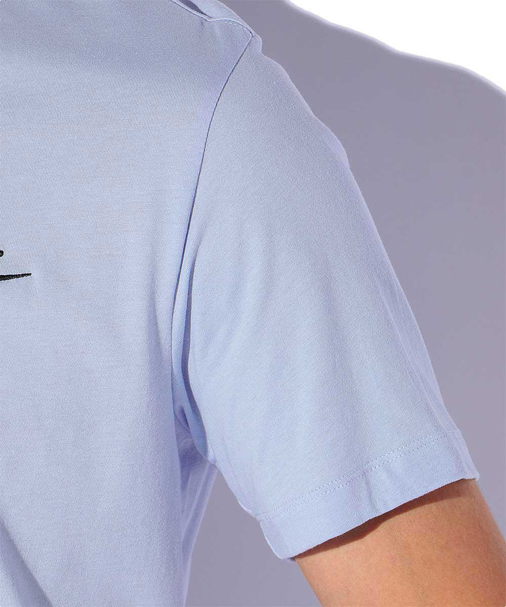 ワンポイントロゴ刺繍クルーネックTシャツ