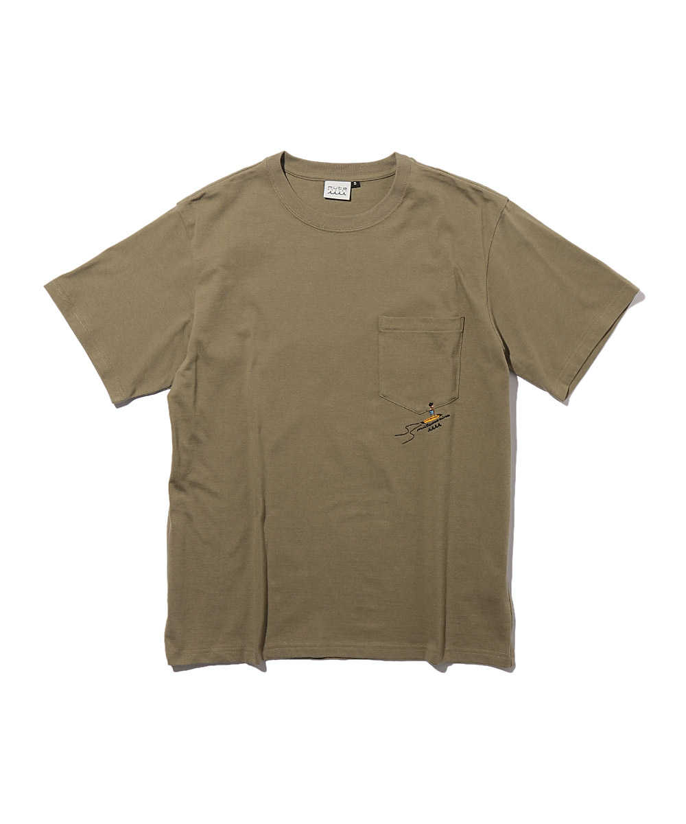 バックプリントクルーネックTシャツ