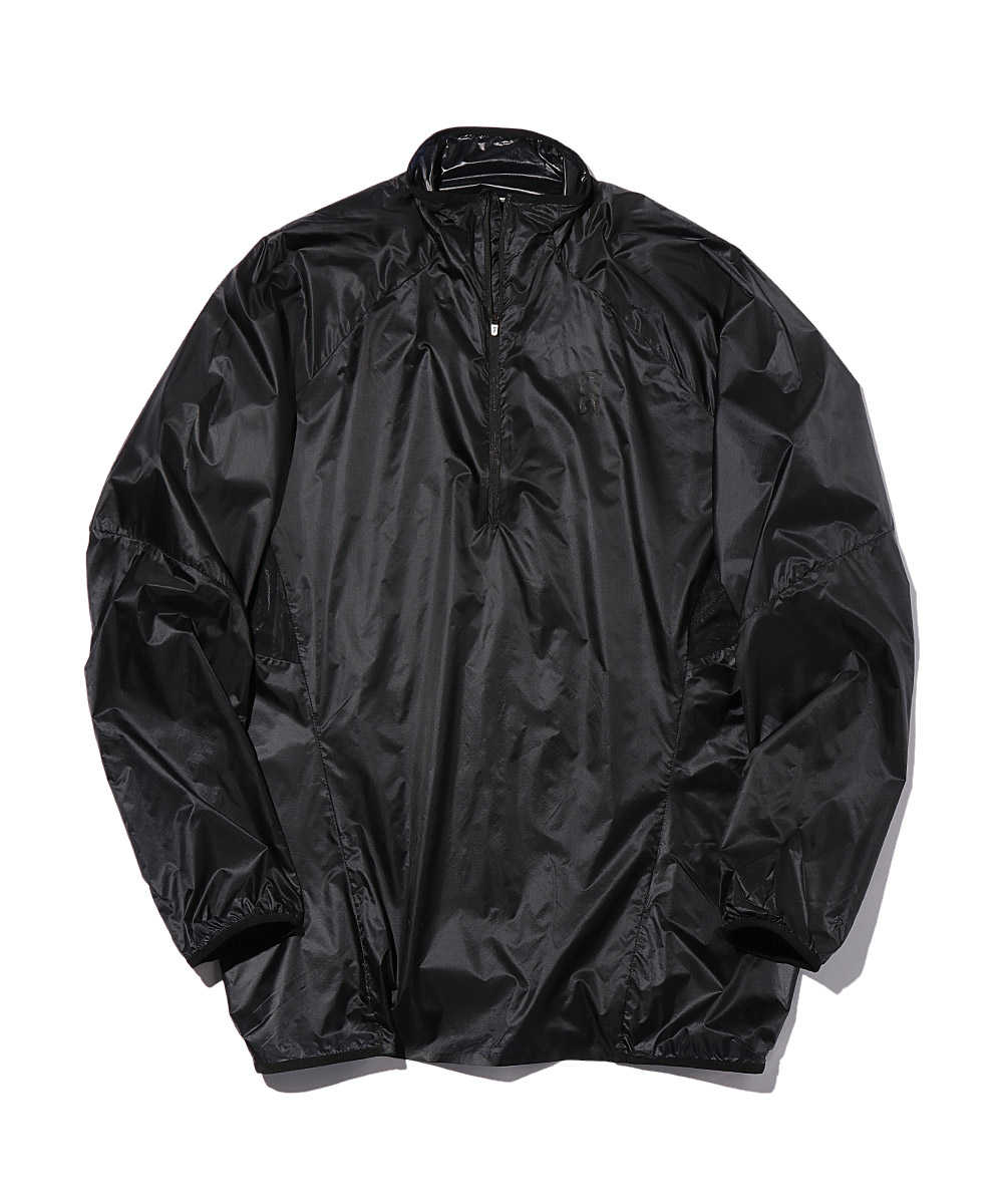 “ゼロ”ライトウェイトランニングジャケット ブラック