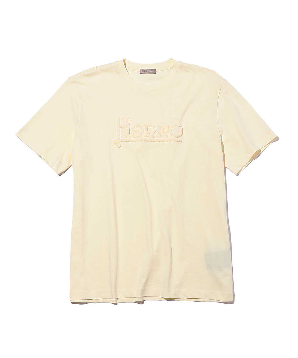 パイルロゴコットンクルーネックTシャツ