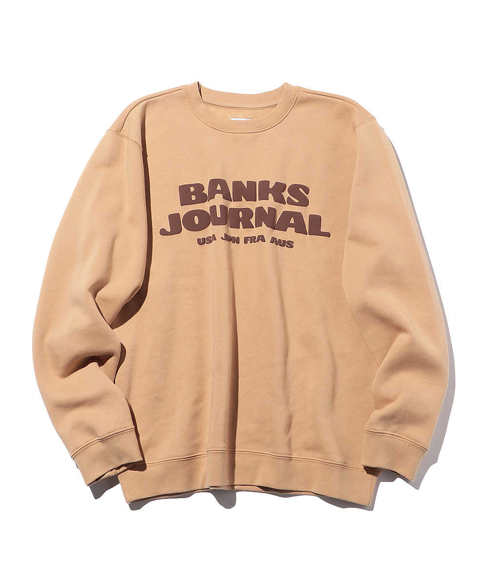 ロゴプリントコットンスウェットシャツ | BANKS JOURNAL (バンクス ジャーナル) | 雑誌Safariの公式オンラインショップ
