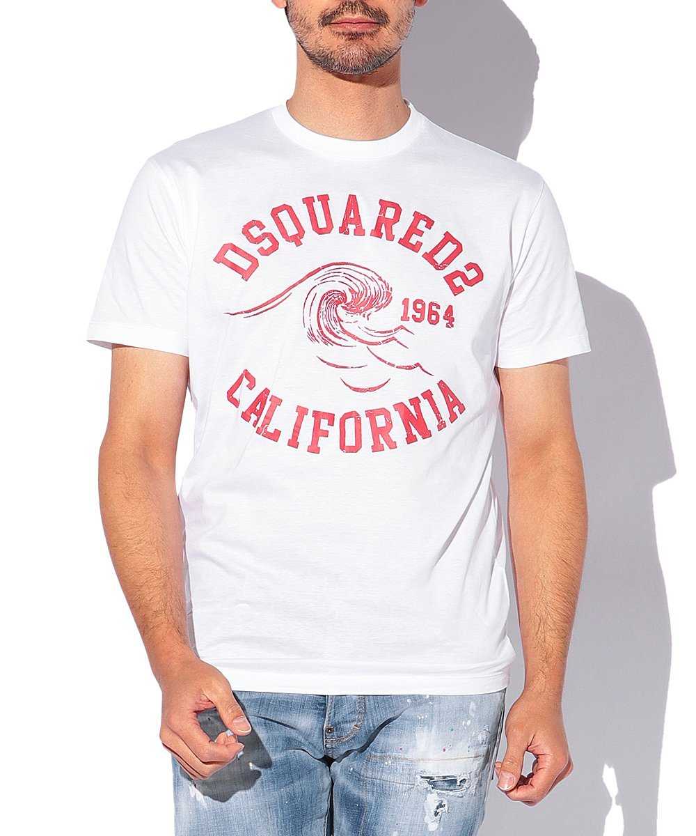 “カリフォルニア”フロントロゴクルーネックTシャツ