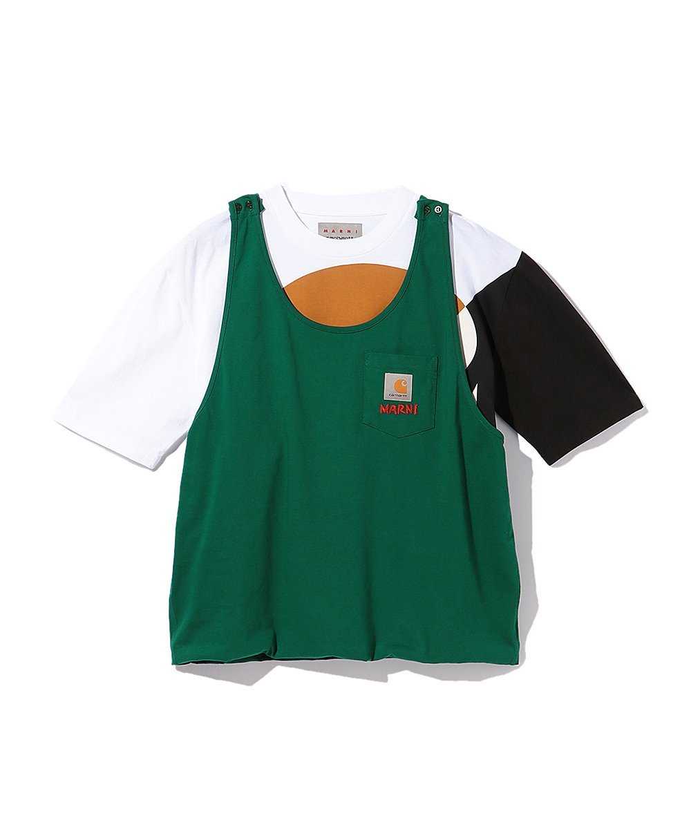 マルニ × カーハート WIP レイヤードクルーネックTシャツ