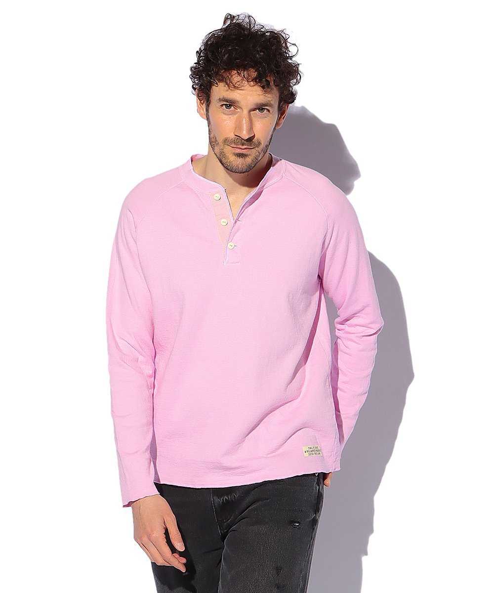 【4月上旬入荷予定 別注・限定商品】コットンヘンリーネックロングスリーブカットソー