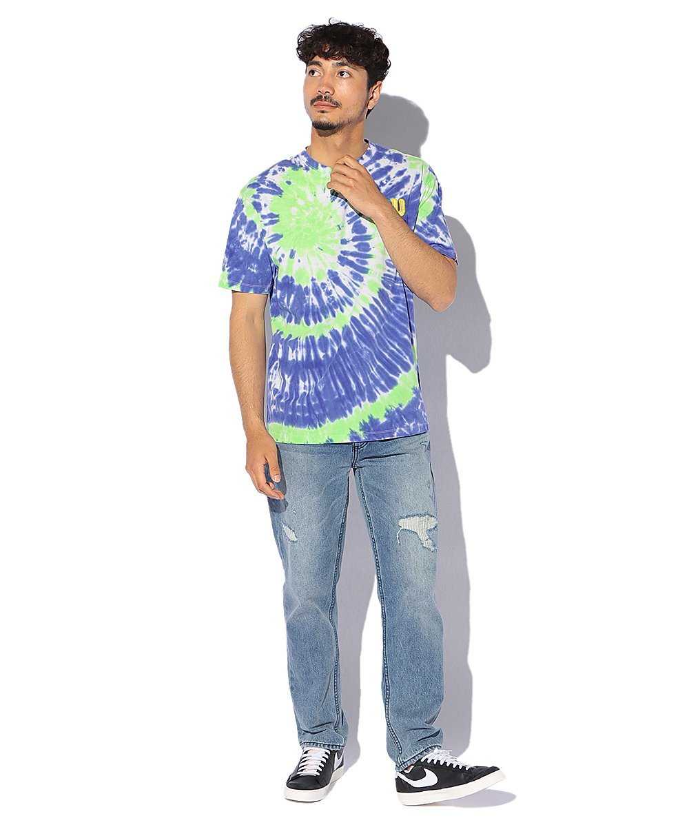 タイダイ柄ロゴクルーネックTシャツ