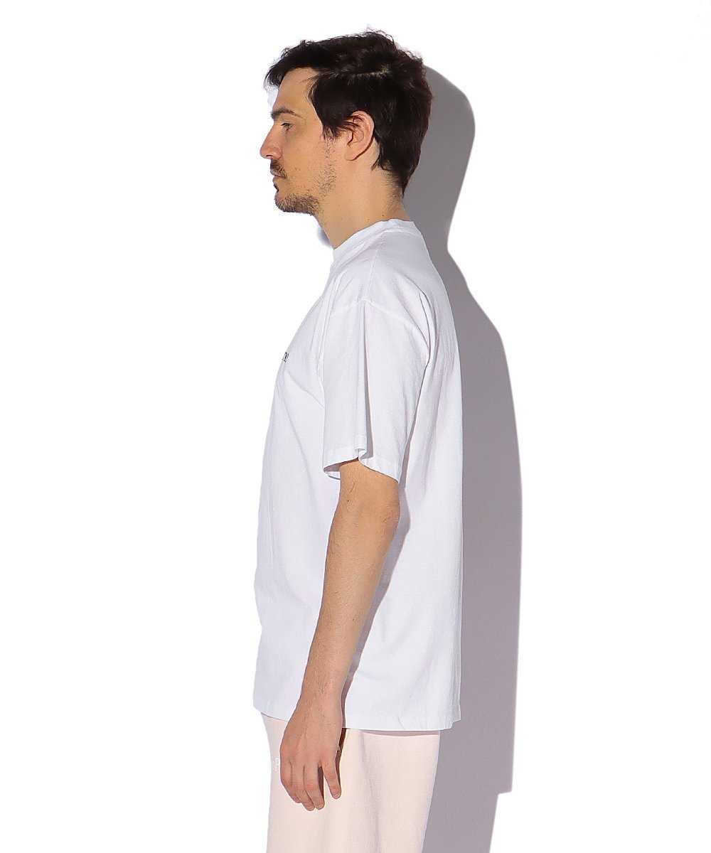 レタリングワンポイント ロゴコットンクルーネックTシャツ
