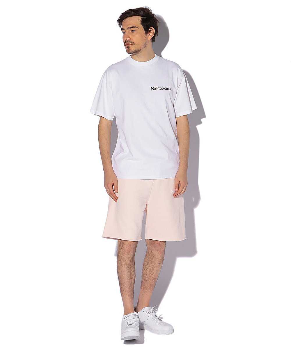 レタリングワンポイント ロゴコットンクルーネックTシャツ