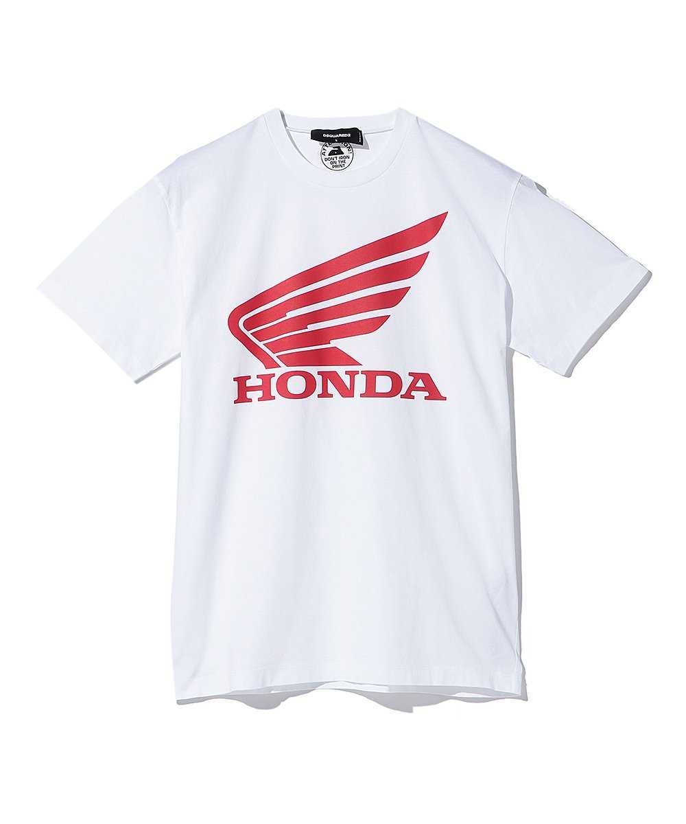 “HONDA”プリントクルーネックTシャツ