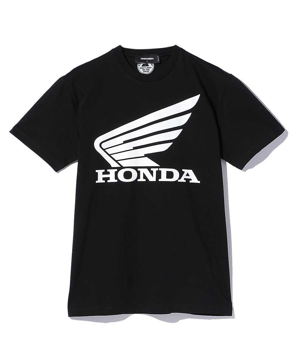 “HONDA”プリントクルーネックTシャツ
