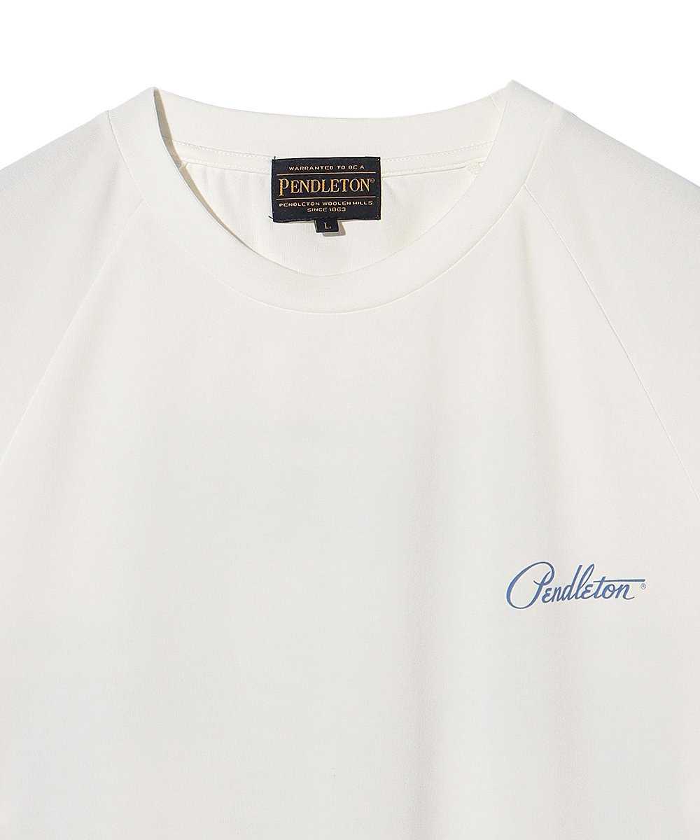 別注限定 速乾接触冷感バックプリントロゴ ラグランTシャツ