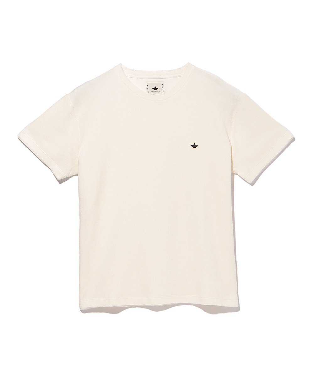 ロゴパイルクルーネックTシャツ