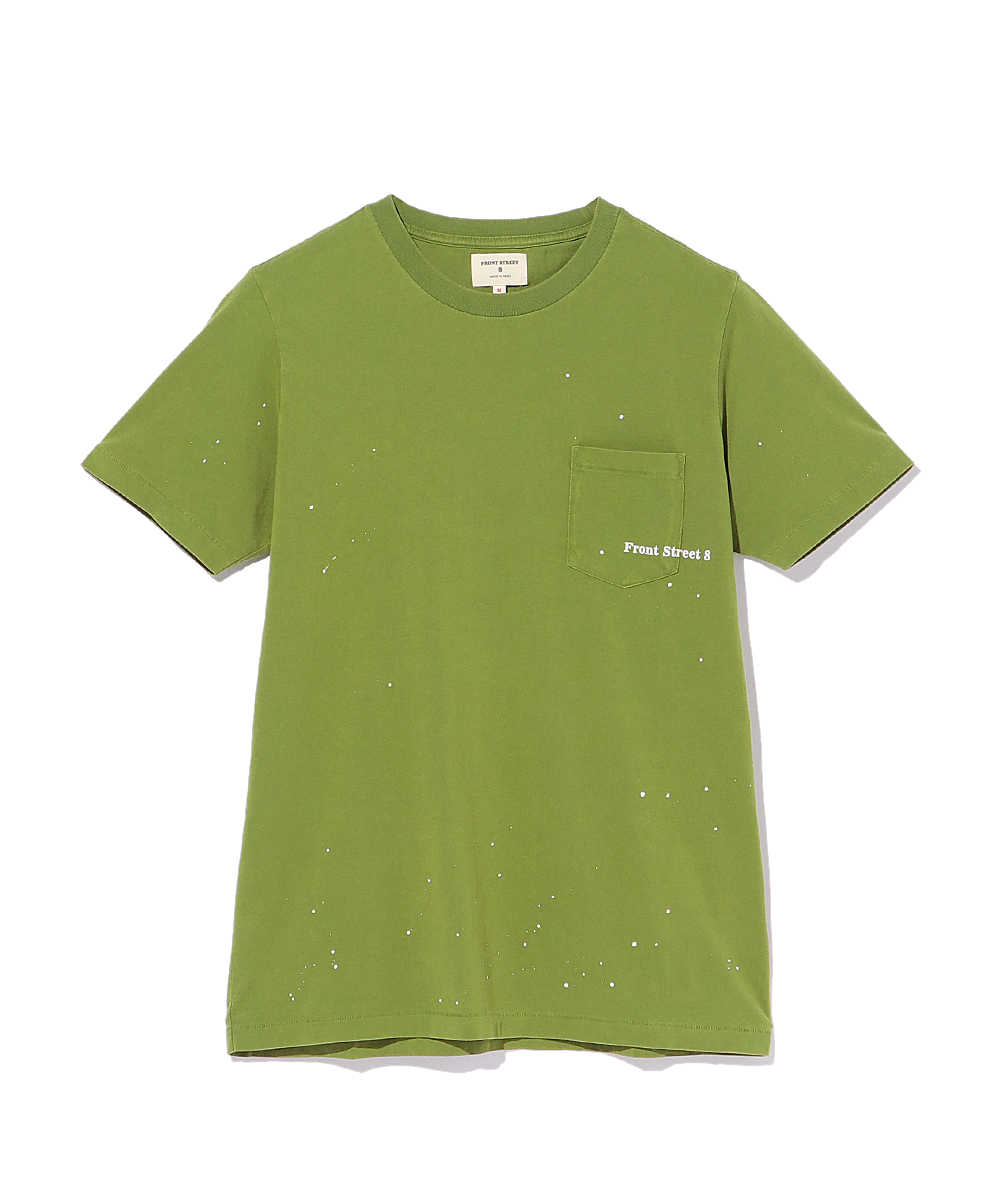 ペイント加工プリントポケットTシャツ