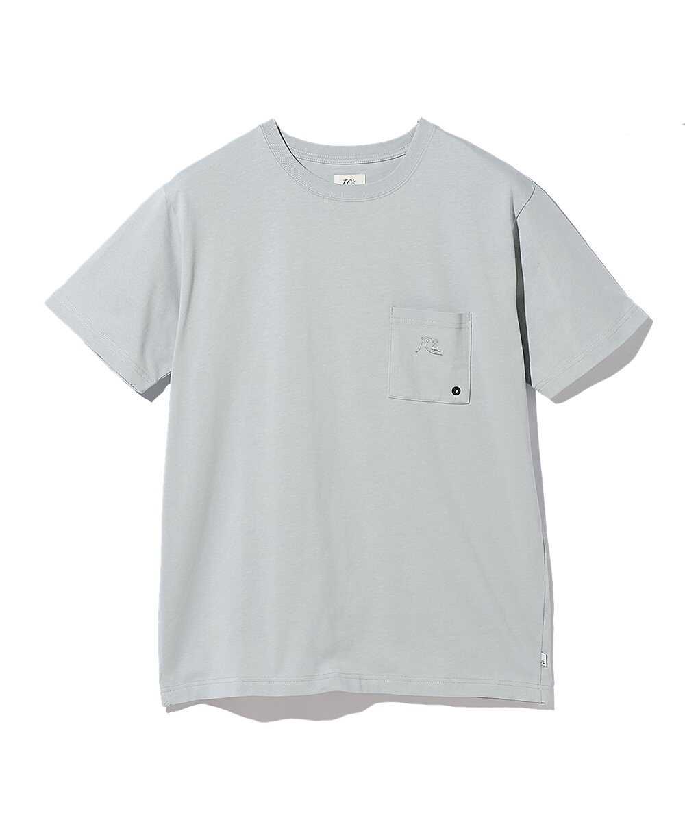 ESSENTIAL/エッセンシャル オーガニックコットン 天竺ロゴ刺繍Tシャツ