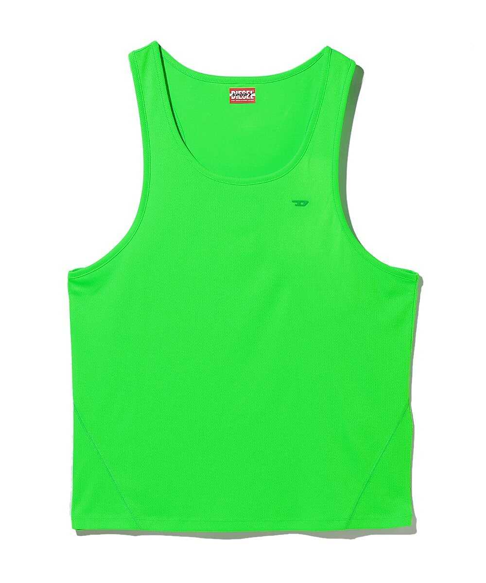 DIESEL SPORT/ディーゼル スポーツ ワンポイントDロゴ速乾メッシュタンクトップ