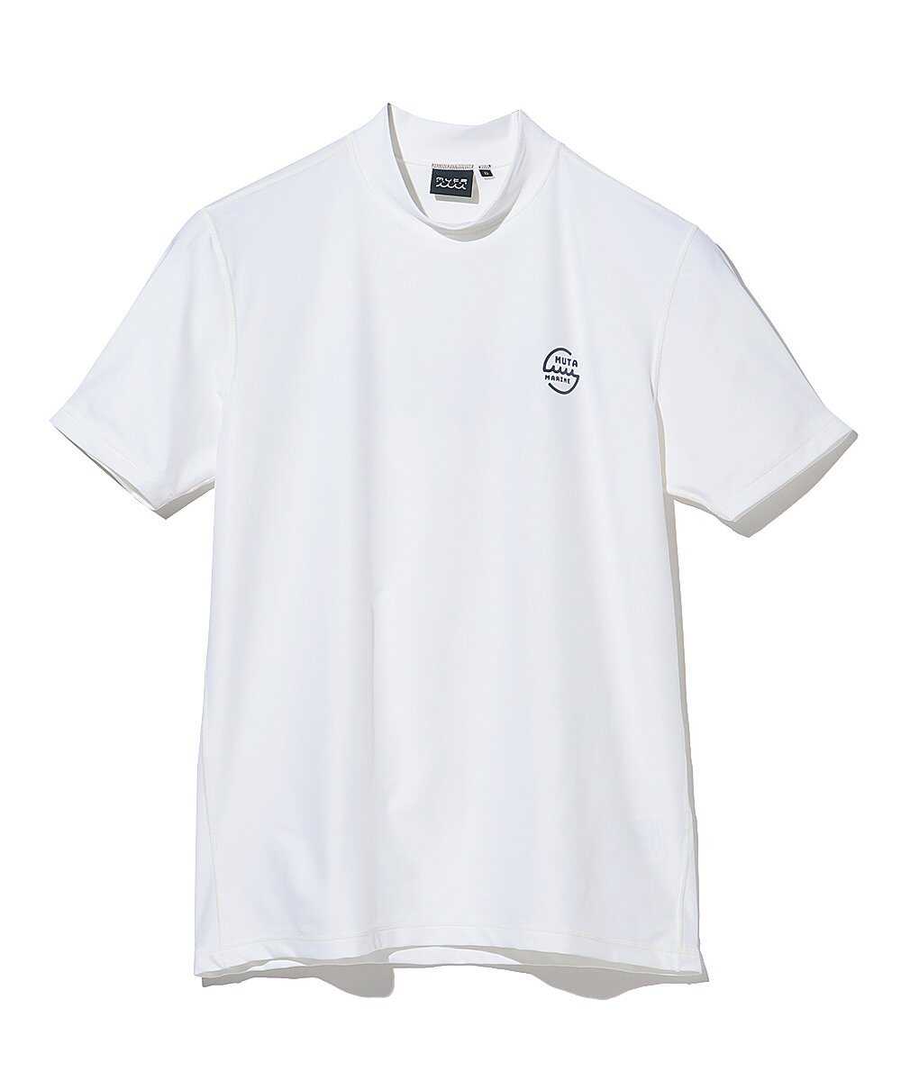 UVカットUPF50+ 吸水速乾 クールタッチ ワンポイントロゴモックネックTシャツ