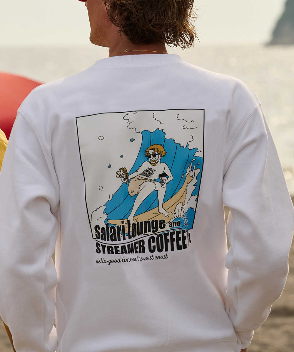 別注限定 STREAMER COFFEE  COMPANY/ストリーマーコーヒーカンパニー コラボ裏起毛スウェットシャツ