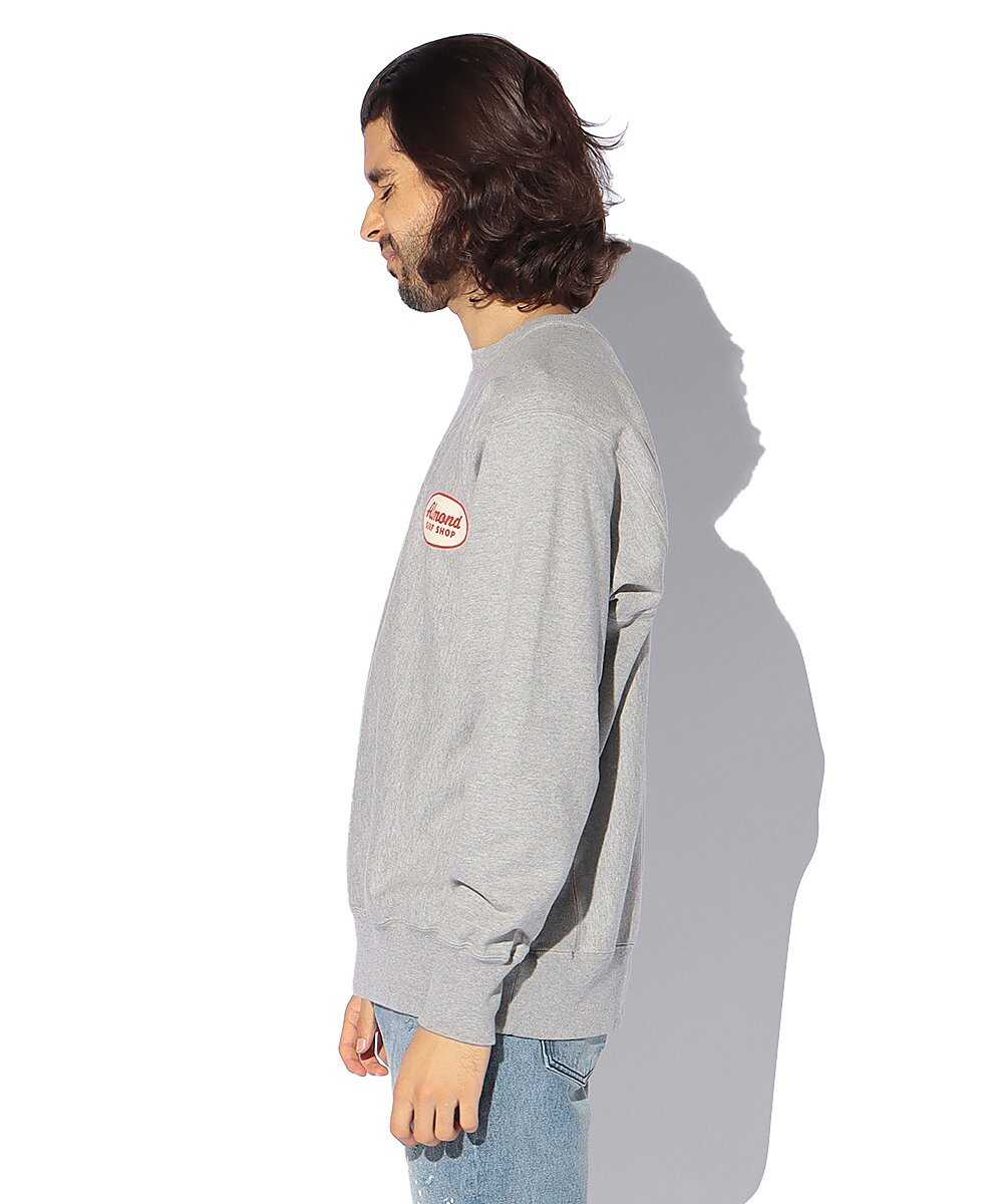 ロゴプリントクルースウェットシャツ