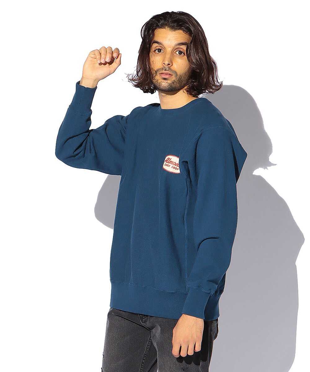 ロゴプリントクルースウェットシャツ