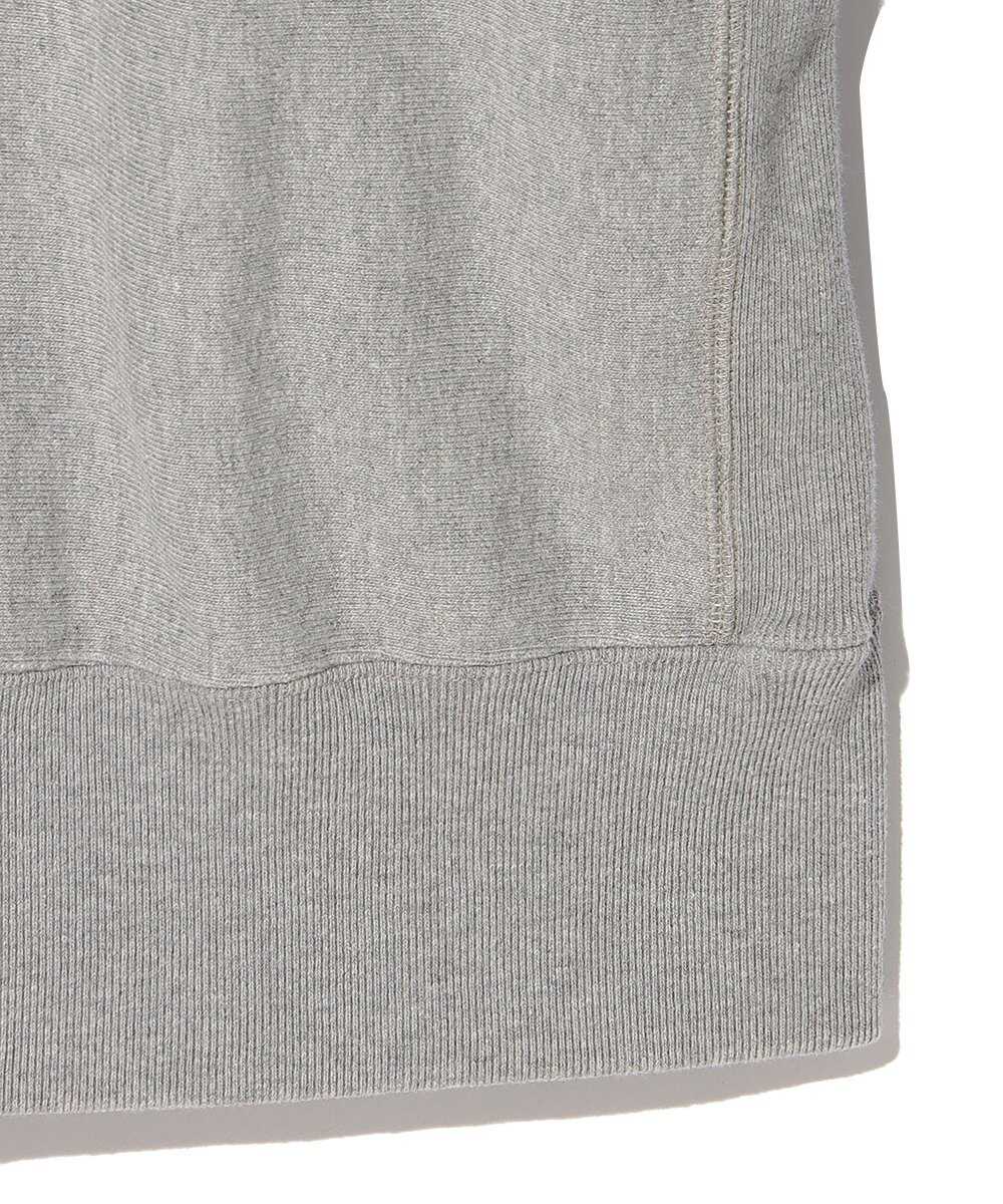 バックプリントロゴ刺繍クルースウェットシャツ