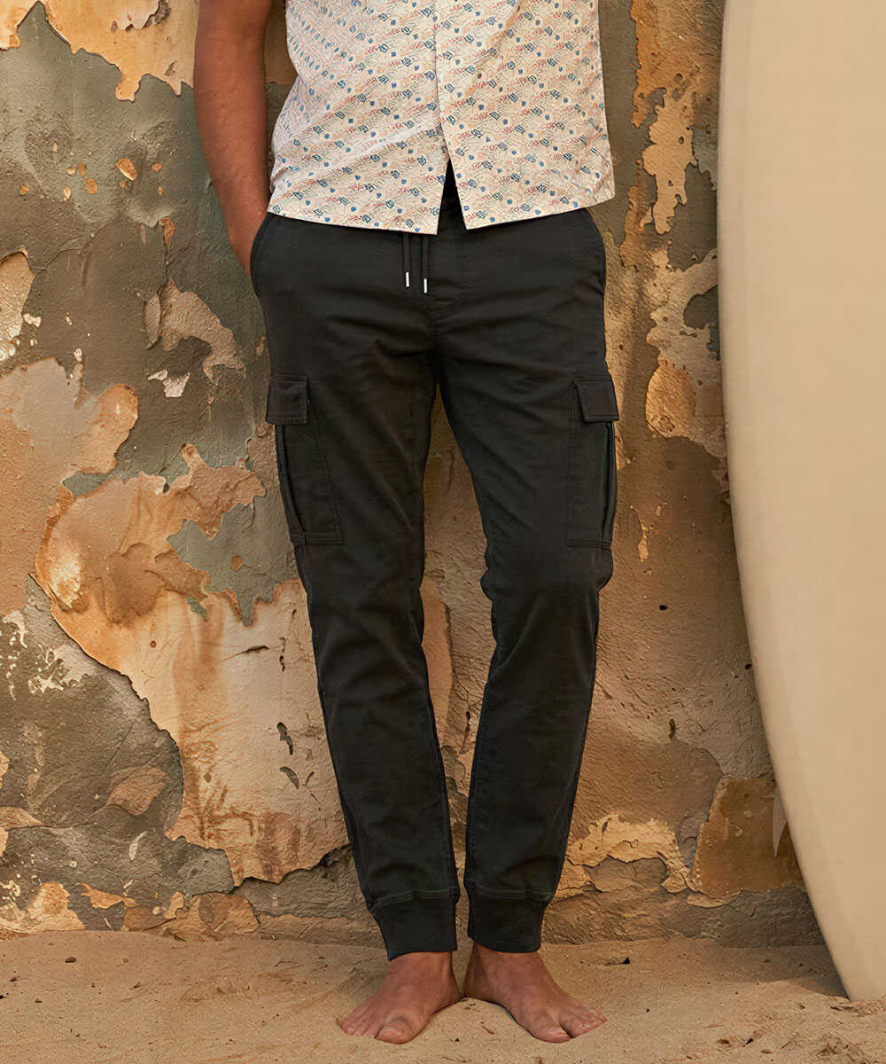 限定 イージーカーゴ 裾リブパンツ