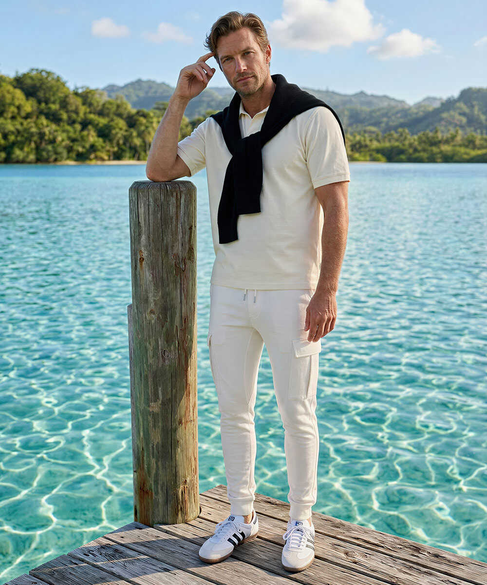 限定 イージーカーゴ 裾リブパンツ