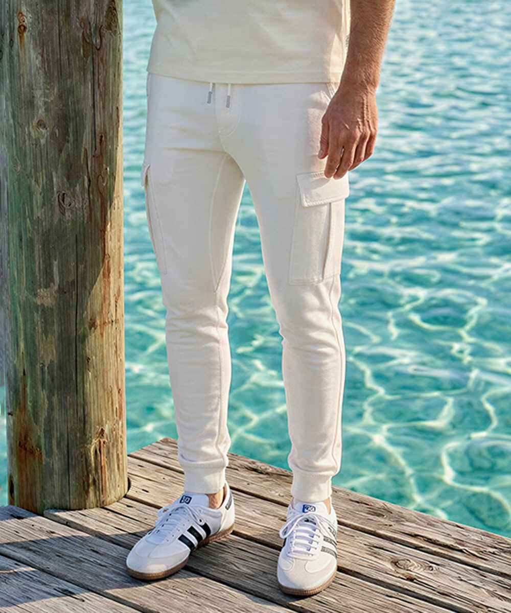 限定 イージーカーゴ 裾リブパンツ