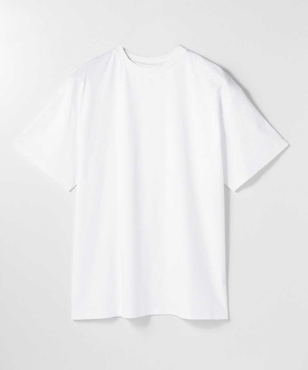 限定 接触冷感シンプル バックロゴ クルーネックTシャツ