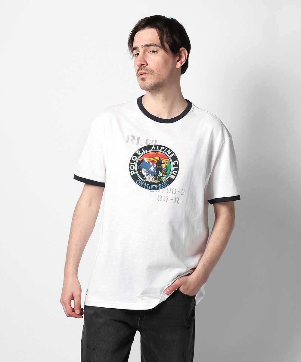 【新品安い】NIKEコラボレーションプリント リンガーTシャツ Tシャツ/カットソー(半袖/袖なし)