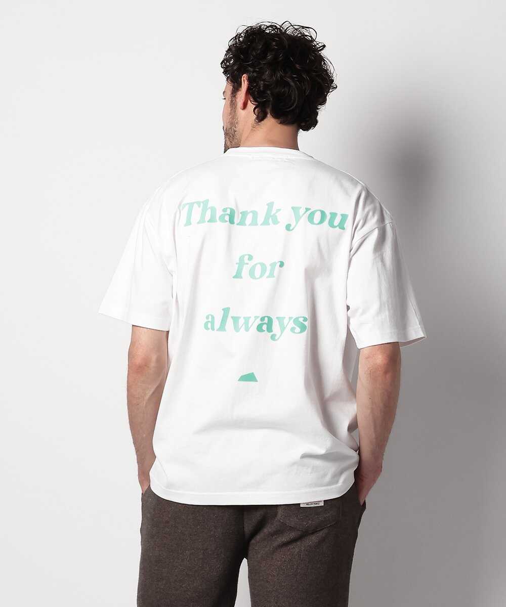 melple×SALVAGE PUBLIC Thank you クルーネックプリントTシャツ