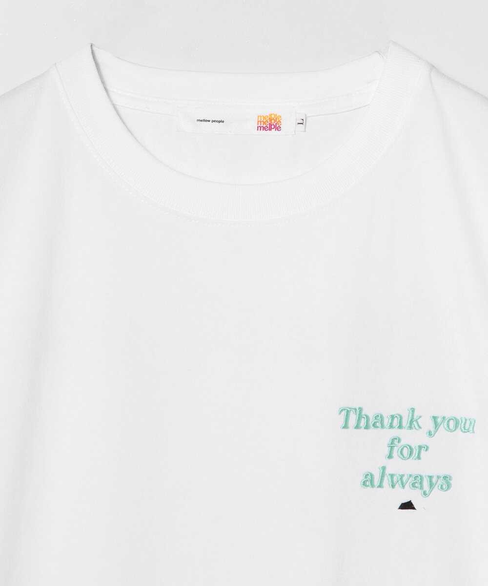 melple×SALVAGE PUBLIC Thank you クルーネックプリントTシャツ