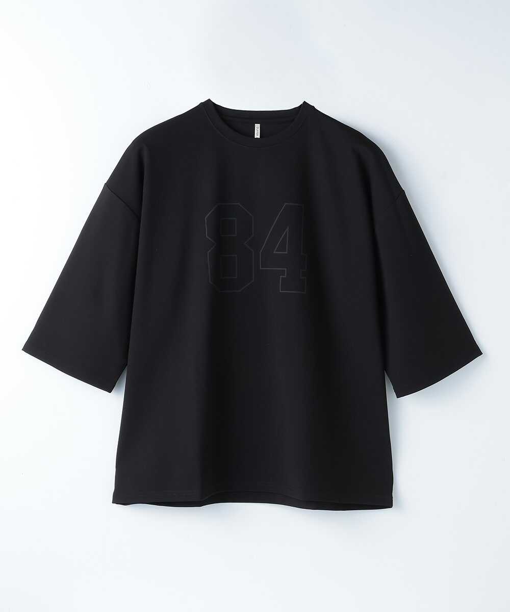 ポンチ7分袖ナンバリングTシャツ