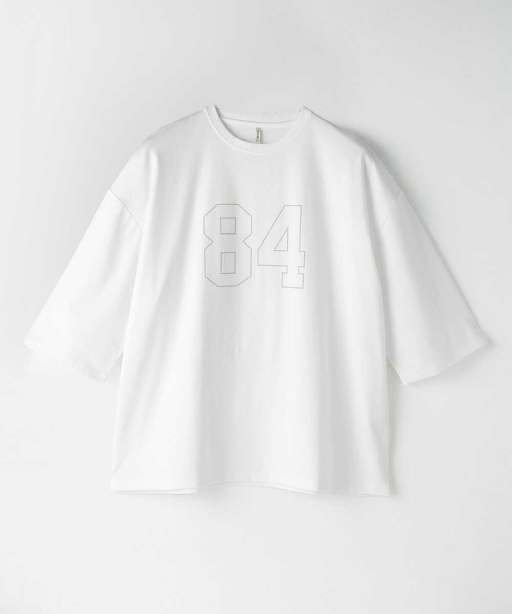 ポンチ7分袖ナンバリングTシャツ