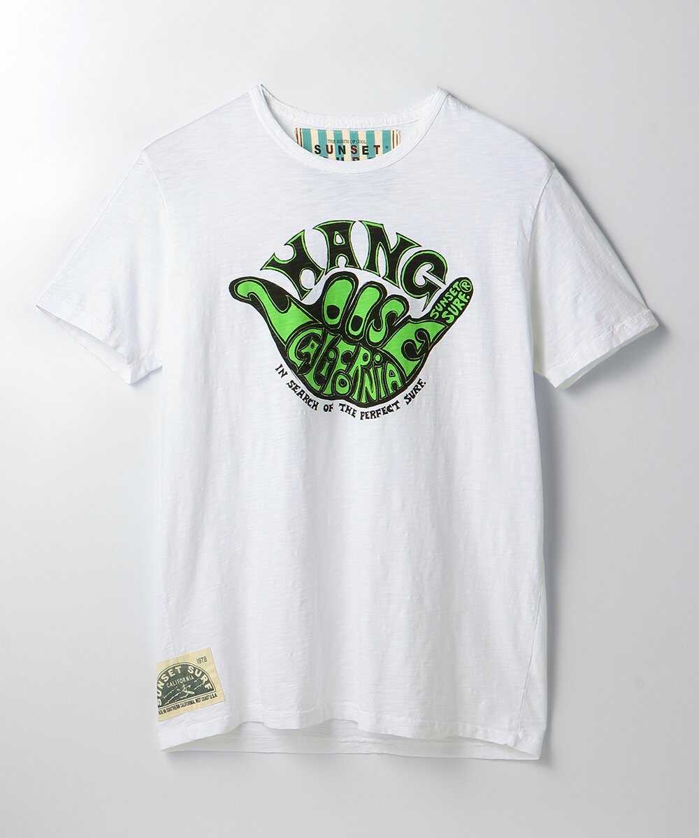 サンセットサーフ HANG LOOSE プリントTシャツ