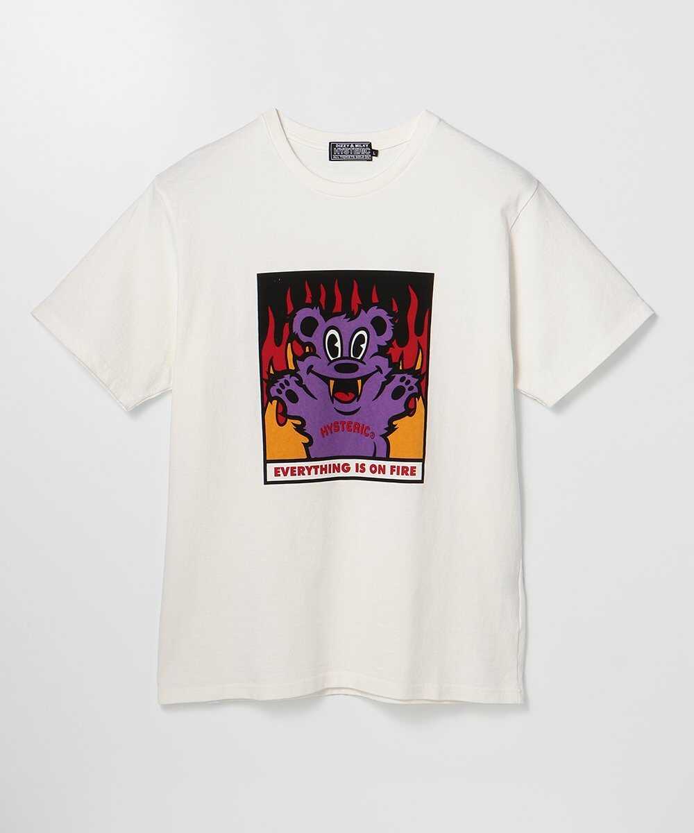 ON FIRE プリントTシャツ