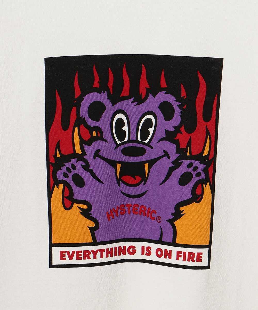 ON FIRE プリントTシャツ