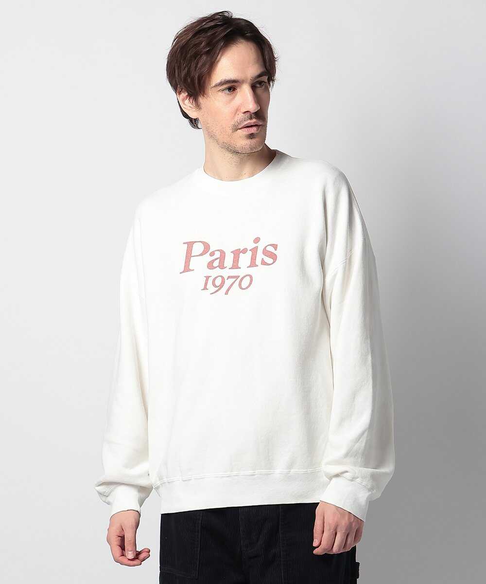 “Paris 1970” SP加工 3飛び裏毛スウェットシャツ