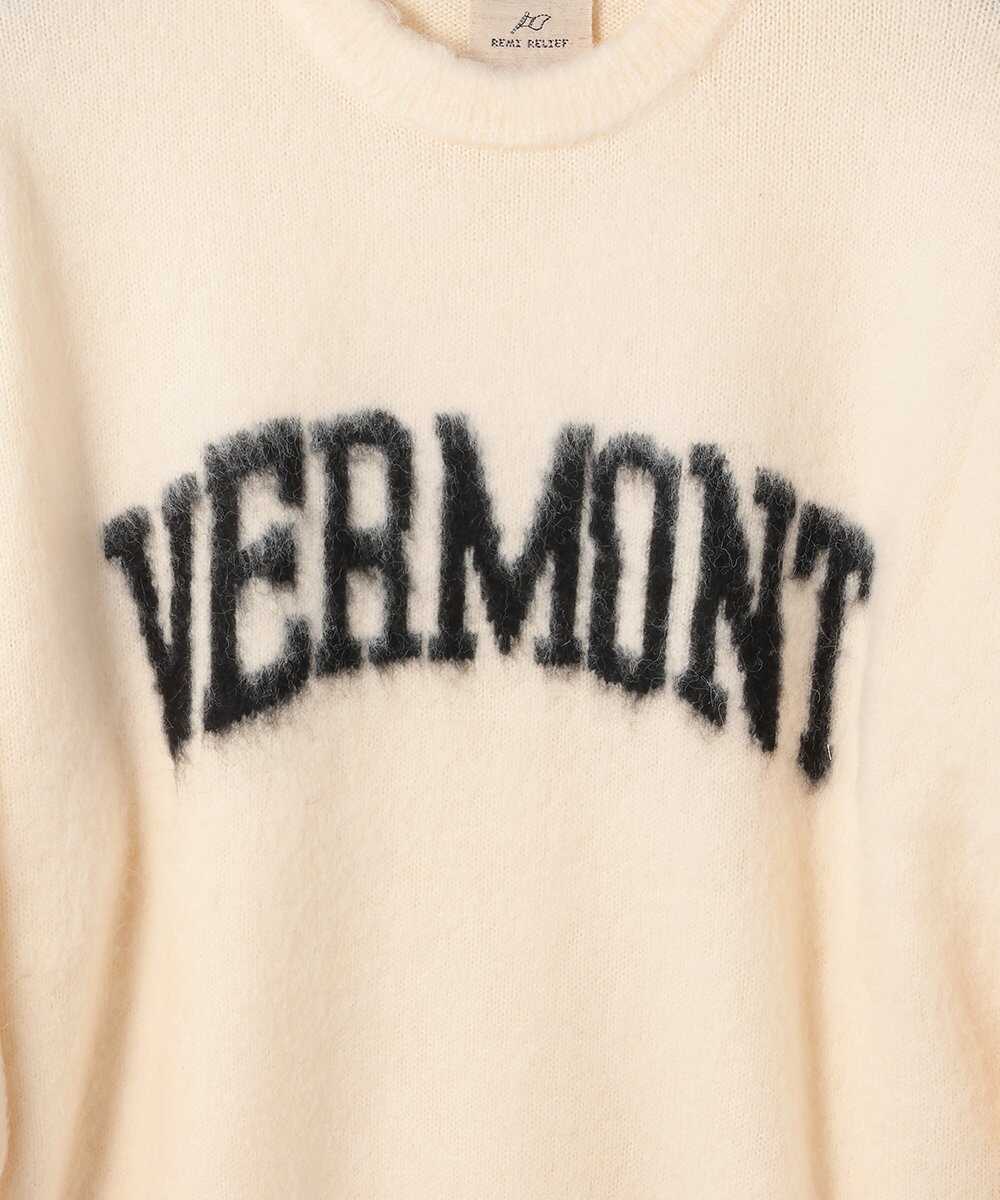 “VERMONT” 起毛クルーネックニット