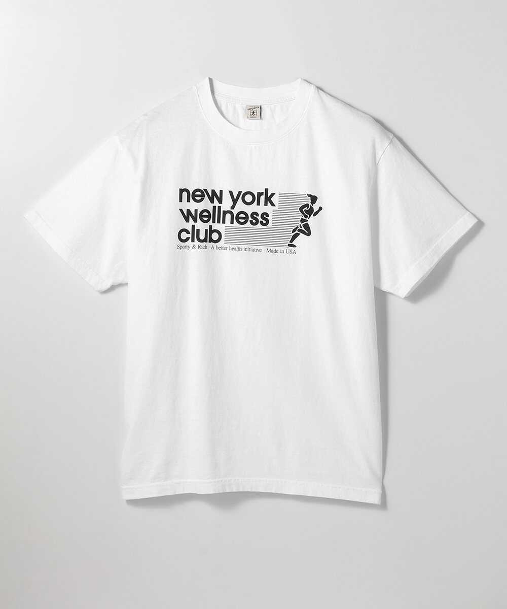 "WELLNESS"プリント Tシャツ