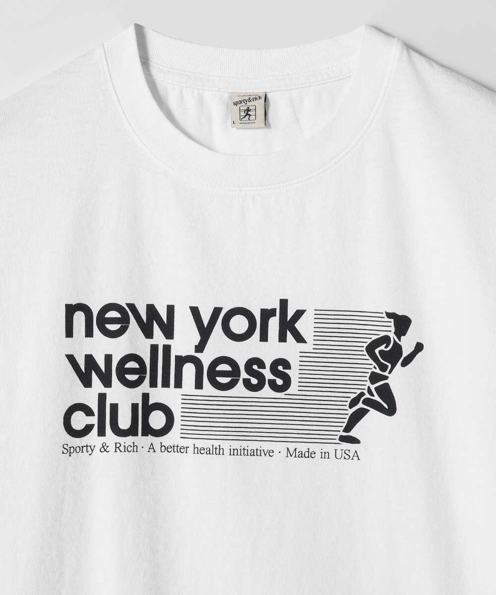 "WELLNESS"プリント Tシャツ