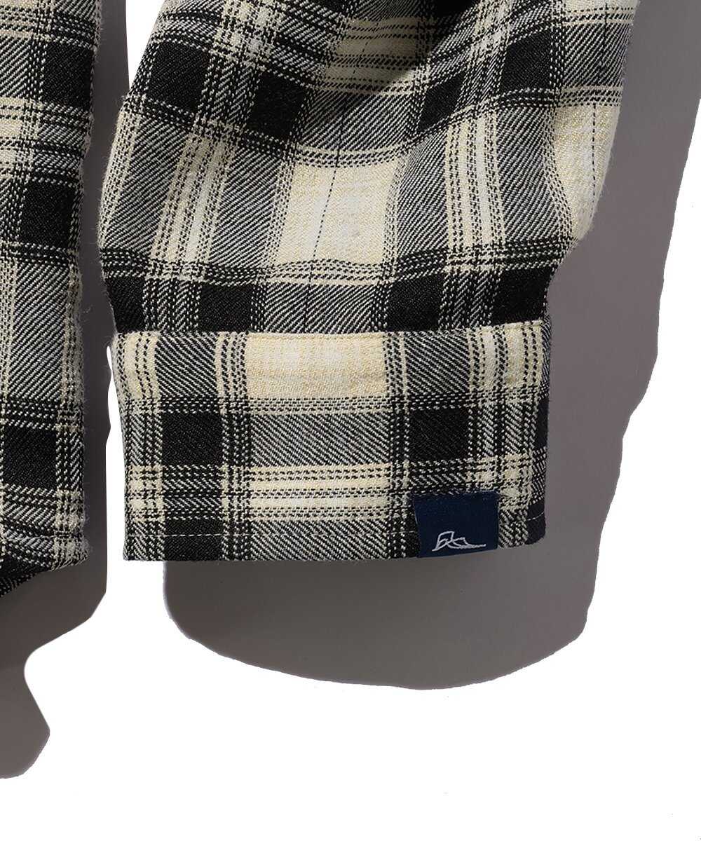 限定 ダブルポケット チェックシャツ